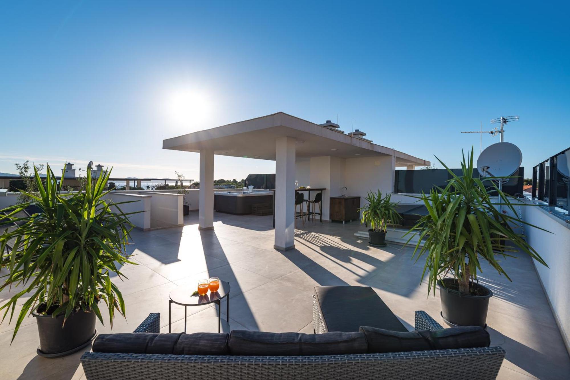 Apartment Dalmo Views Zadar Bagian luar foto